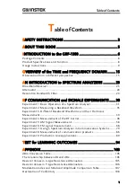 Preview for 3 page of GW Instek GRF-1300 User Manual