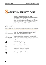 Preview for 4 page of GW Instek GSP-818 Series Quick Start Manual