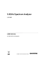 Preview for 1 page of GW Instek GSP-830 User Manual