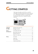 Preview for 9 page of GW Instek GSP-830 User Manual