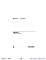 GW Instek LCR-8000G Series User Manual preview