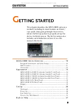 Preview for 11 page of GW Instek MDO-2000E Series User Manual