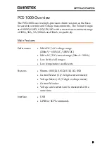 Preview for 9 page of GW Instek PCS-1000 User Manual