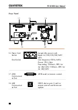 Preview for 16 page of GW Instek PCS-1000 User Manual