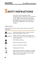 Preview for 6 page of GW Instek PEL-2000B Series User Manual