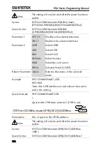 Предварительный просмотр 118 страницы GW Instek PSU 100-15 Programming Manual