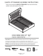 Предварительный просмотр 1 страницы GWF DAKOTA OTTOMAN BED Assembly Instructions Manual