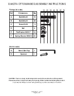 Предварительный просмотр 5 страницы GWF DAKOTA OTTOMAN BED Assembly Instructions Manual