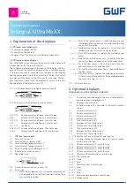 GWF Integral UltraMaXX Operating Manual preview