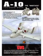 GWS A-10 Thunder Bolt Warthog User Manual preview