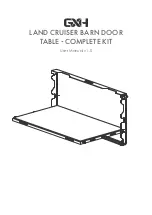 Предварительный просмотр 1 страницы GXH BARN DOOR TABLE User Manual