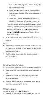 Предварительный просмотр 6 страницы GXTSONIC MMA-3755A User Manual