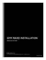 GYM RAX STREAMLINE Installation Manual preview