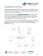 Предварительный просмотр 4 страницы GYMMASTER GateKeeper h5 Wiring Instructions