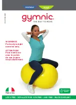 Gymnic PHYSIO ACTIVITY ROLL Instructions Manual предпросмотр