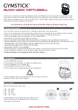 Preview for 5 page of Gymstick GY61032 Quick Start Manual