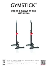 Gymstick Press & Squat Stand User Manual preview