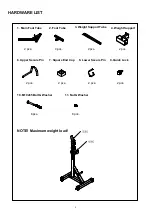 Предварительный просмотр 4 страницы Gymstick Press & Squat Stand User Manual