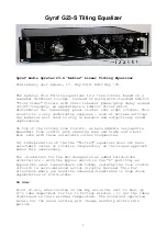 Gyraf Audio Gyratec 23-S Preliminary User'S Manual preview