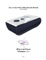 Gyration GO PRO User Manual preview