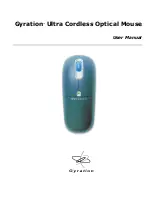 Preview for 1 page of Gyration GyrationTM Ultra Cordless Optical Mouse User Manual