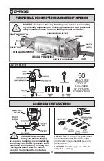 Предварительный просмотр 10 страницы Gyros PowerPRO Variable Speed 40-02470 Operation & Instruction Manual