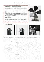 Gyroscope.com Vulcan Stove Fan Manual preview