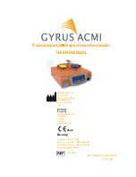 Preview for 1 page of Gyrus Acmi PlasmaKinetic SuperPulse User Manual