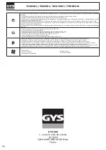 Preview for 56 page of GYS 013537 Manual