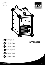 GYS CUTTER 45 CT Manual предпросмотр