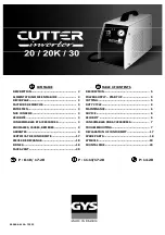 Preview for 1 page of GYS Cutter Inverter 20 Manual