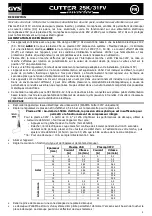 Preview for 2 page of GYS Cutter Inverter 25K Manual