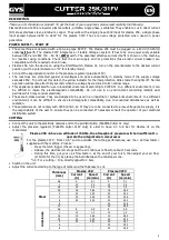 Preview for 5 page of GYS Cutter Inverter 25K Manual