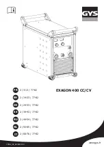 Предварительный просмотр 1 страницы GYS EXAGON 400 CC/CV Manual