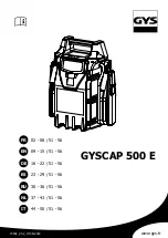 Предварительный просмотр 1 страницы GYS GYSCAP 500 E Manual