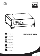 Preview for 1 page of GYS GYSFLASH 40-12 FV Manual