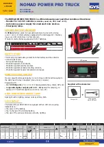 Предварительный просмотр 1 страницы GYS NOMAD POWER PRO TRUCK 027527 Instruction Manual