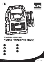 Предварительный просмотр 4 страницы GYS NOMAD POWER PRO TRUCK 027527 Instruction Manual