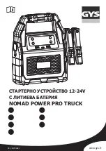 Предварительный просмотр 11 страницы GYS NOMAD POWER PRO TRUCK 027527 Instruction Manual