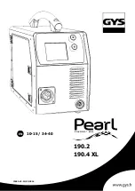 GYS Pearl 190.2 Quick Start Manual preview