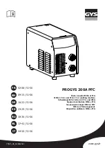 GYS PROGYS 200A PFC User Manual предпросмотр