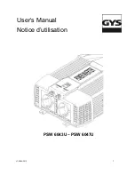 GYS PSW 6043U User Manual preview