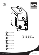 GYS TIG 168 DC HF Manual preview