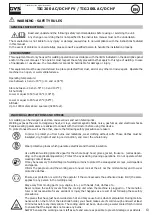 Preview for 13 page of GYS TIG 200 AC/DC HF FV Manual