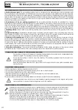 Preview for 16 page of GYS TIG 200 AC/DC HF FV Manual