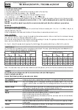 Preview for 22 page of GYS TIG 200 AC/DC HF FV Manual