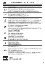 Preview for 83 page of GYS TIG 200 AC/DC HF FV Manual