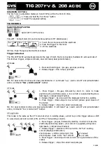 Предварительный просмотр 11 страницы GYS TIG 207FV Manual