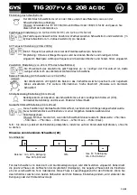 Предварительный просмотр 21 страницы GYS TIG 207FV Manual