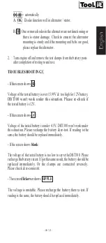 Предварительный просмотр 7 страницы GYS Tool it DBT300 Operating Instructions Manual